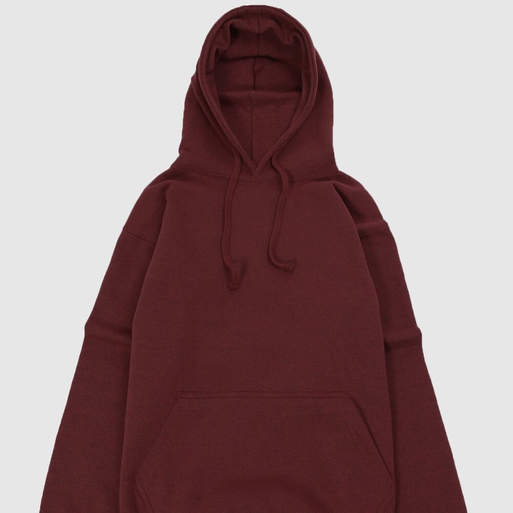 Men's Premium Heavyweight Pullover Hoodie Sweatshirt Cranberry